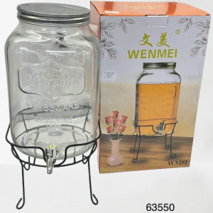 JARRON DE CRISTAL  C/BASE 8L