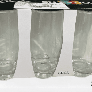 ENESTILO SET VASO CRIST 12OZ 6/1 CLEAR