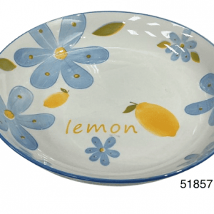 PLATO LLANO C/DISEÑO LEMON 20.5X4CM