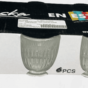 ENESTILO SET TAZA CRISTAL CLEAR 7.5X6.5CM 6/1