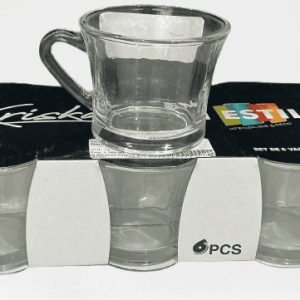 ENESTILO SET TAZA CRISTAL CLEAR 7.5X6.5CM 6/1
