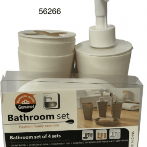 SET ACCESORIOS P/BAÑO PLASTICO 4/1