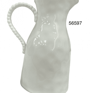 JARRON PORCELANA BLANCO 16X12CM