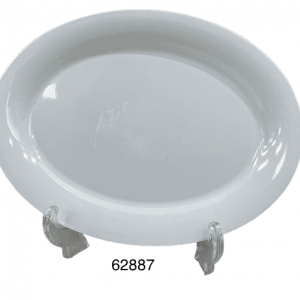 PLATO OVALADO MELAM BLANCO 12"