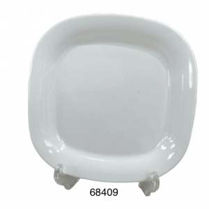 PLATO CUAD MELAM BLANCO 10"
