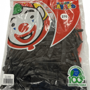 GLOBOS PAYASO #270 50/1 DECO NEGRO