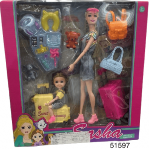 SET MUÑECA 11.5" C/ACCESORIOS CAJA