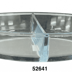 PYREX CRISTAL OVALADO C/2DIV 30.2X21.3X6.6CM