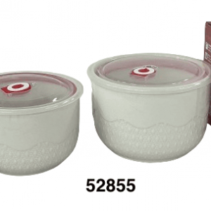 SET ENVASE PORCELANA HERMETICO C/TAPA 13/14/16CM 3/1