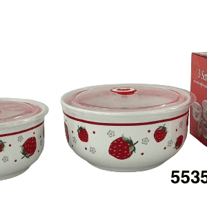 SET FUENTE CERAMICA C/TAPA+DISEÑO 3/1 15/13/10CM