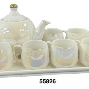 SET CAFE C/BANDEJA PORCELANA 8/1