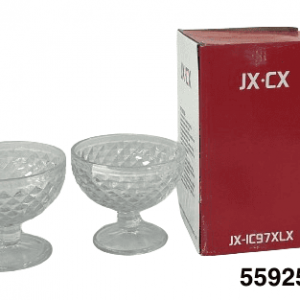 SET COPA HELADO BROC CUADRADOS 11X10CM 6/1