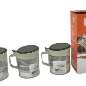 SET FRASCOS CRISTAL P/ESPECIES 3+1