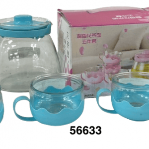 SET CAFE CRISTAL 1+4 900ML COLORES