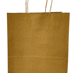 BOLSA KRAFT P/REGALO MARRON 22X27X11CM