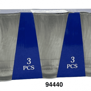 SET VASO CRISTAL BROCADO 16OZ 3/1