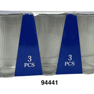 SET VASO CRISTAL BROCADO 16OZ 3/1