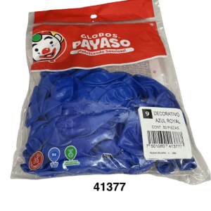 GLOBOS PAYASO #9 50/1 DECO AZUL ROYAL