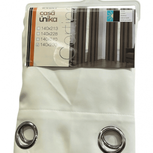 CASAUNIKA CORTINA BKOUT BLANCA COLONIAL 140X230CM