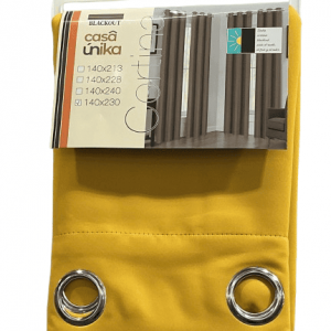 CASAUNIKA CORTINA BKOUT AMARILLO 140X230CM