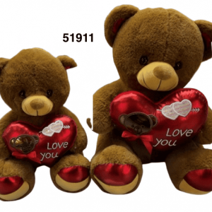 PELUCHE C/CORAZON 30CM