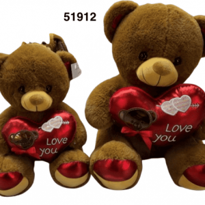 PELUCHE C/CORAZON 40CM