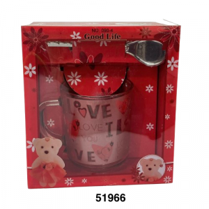 POZUELO CRISTAL C/CUCHARA SV 14X15.5X7.5CM