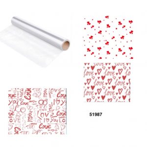 PAPEL CELOFAN 100CMX3METROS C/DISEÑO ENAMORADOS