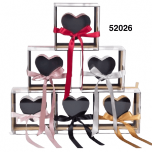 CAJA ACRILICA P/REGALO ENAMORADO 20X20X11CM