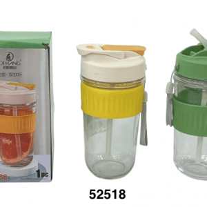 VASO CRISTAL C/TAPA 8X17.5CM