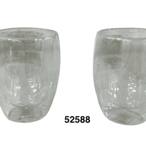 VASO DE CRISTAL DOBLE FONDO 9X11CM