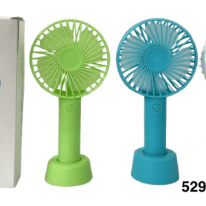ABANICO RECARGABLE PORTATIL 10X21CM (Ver,Ros,Mor,Blan,Aqua)