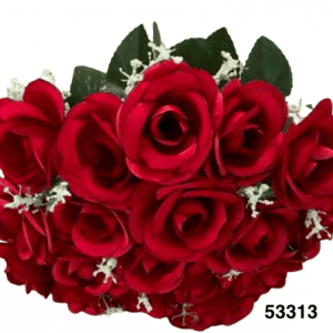 BONCHE ROSAS ARTIFICIAL 18/1 35CM