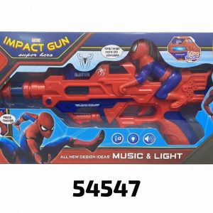 PISTOLA DE SUPERHEREO C/LUZ Y MUSICA