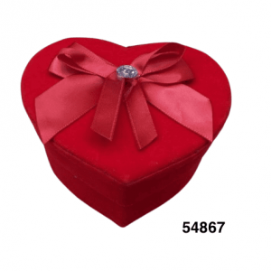 CAJITA CORAZON ROJA 11.5X11X5CM