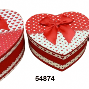 SET CAJA CORAZON 3/1 22/19/15CM