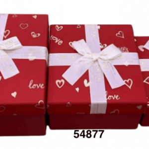 SET CAJA RECTANGULAR SAN VALENTIN 23/22/20CM
