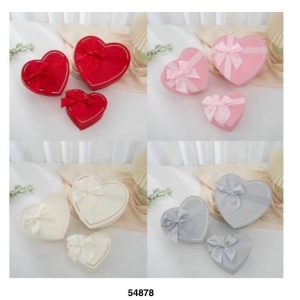 SET CAJA CORAZON 3/1 22/19/15CM