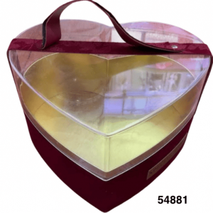 CAJA ACRILICA CORAZON 25X23X14CM