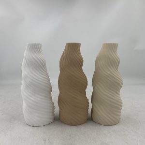 FLORERO DE PORCELANA 12X12X23CM