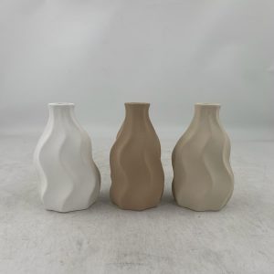 FLORERO DE PORCELANA 10X10X20.5CM