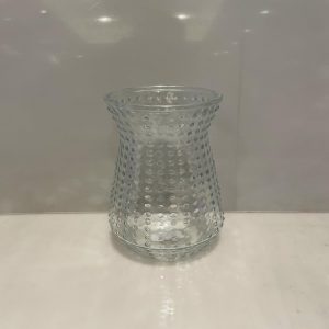 FLORERO DE CRISTAL BROCADO 15X26CM