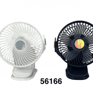 ABANICO RECARGABLE C/GANCHO 17X21CM