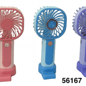 ABANICO DE MANO RECARGABLE C/LUZ 7X16CM