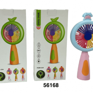 ABANICO DE MANO RECARGABLE C/LUZ 9X19.5CM