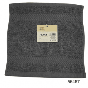 CASAUNIKA TOALLA P/CARA GRIS CLARO 30X30CM