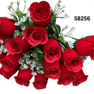 BOQUET ROSAS ARTIFICIALES 18/1 37CM
