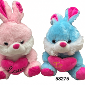 PELUCHE CONEJO C/CORAZON20CM