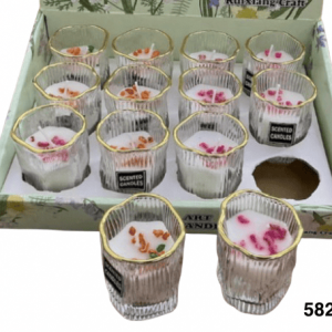 VELA C/DIS FLORES 5X5.8CM