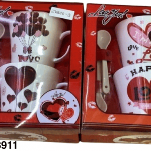 POZUELO C/CUCHARA DE ENAMORADO 8.5X7.7CM